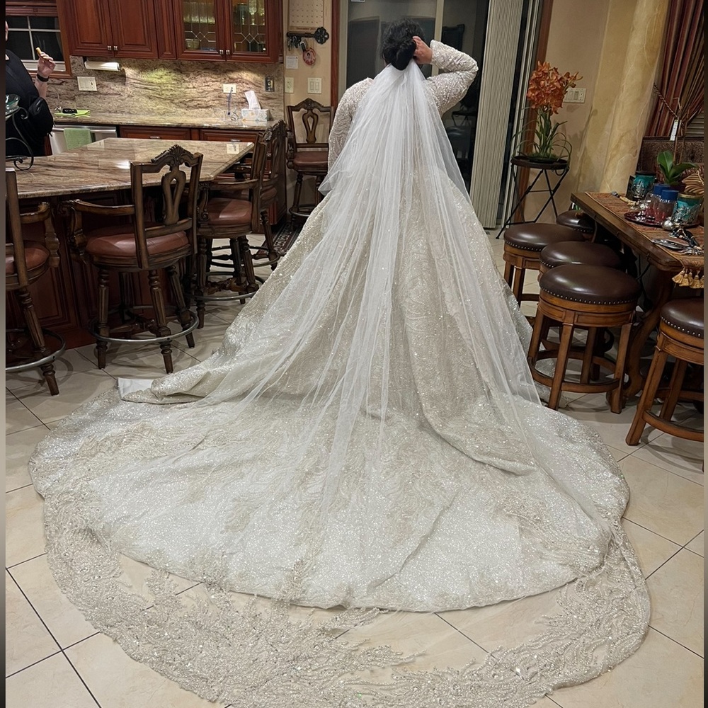 Custom made wedding gown from Turkey